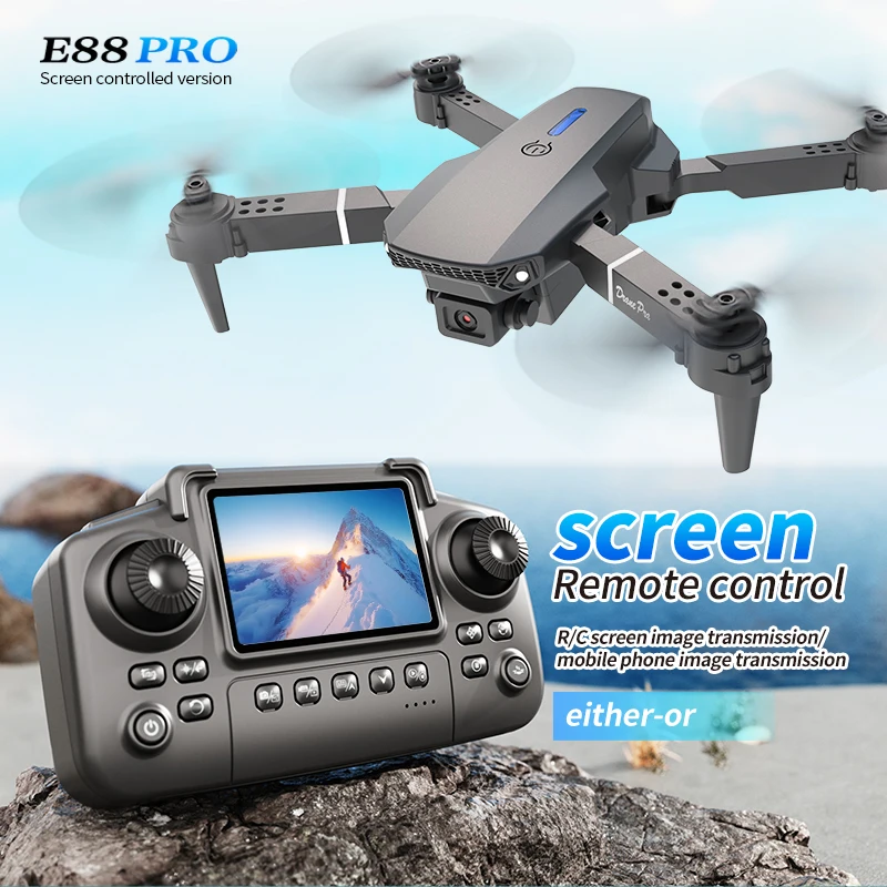 Professional E88 PRO Drone wit - đánh giá và giá Rc Helicopter Case