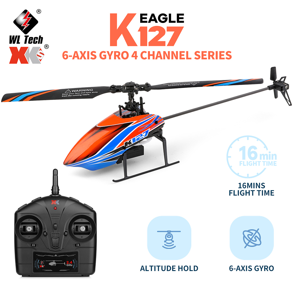 WLtoys XK K127 2.4G 4CH 6-Aixs - đánh giá và giá Rc Helicopter Large